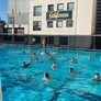 Cal Water Polo campers swimming