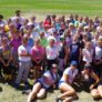 Group photo in grass at Nike Softball Camps Timberline High School