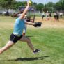 Pitcher winds up at Timberline Softball  Camp