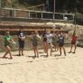Cal Beach Volleyball Camps Serving Practice
