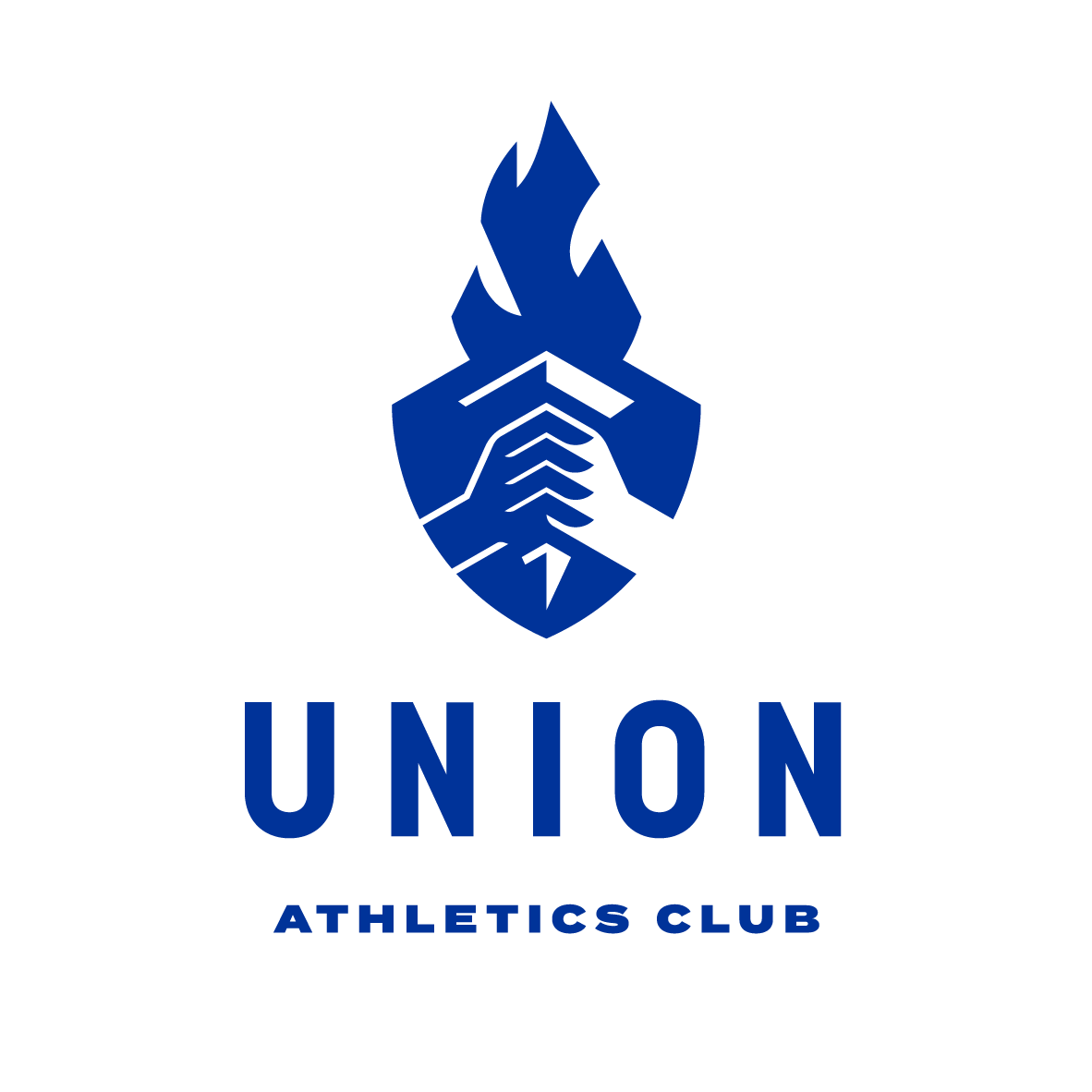003 05160 Union Athletic Club Logoand Wordmark Original Darker Hyper Blue Torch Barer2 A