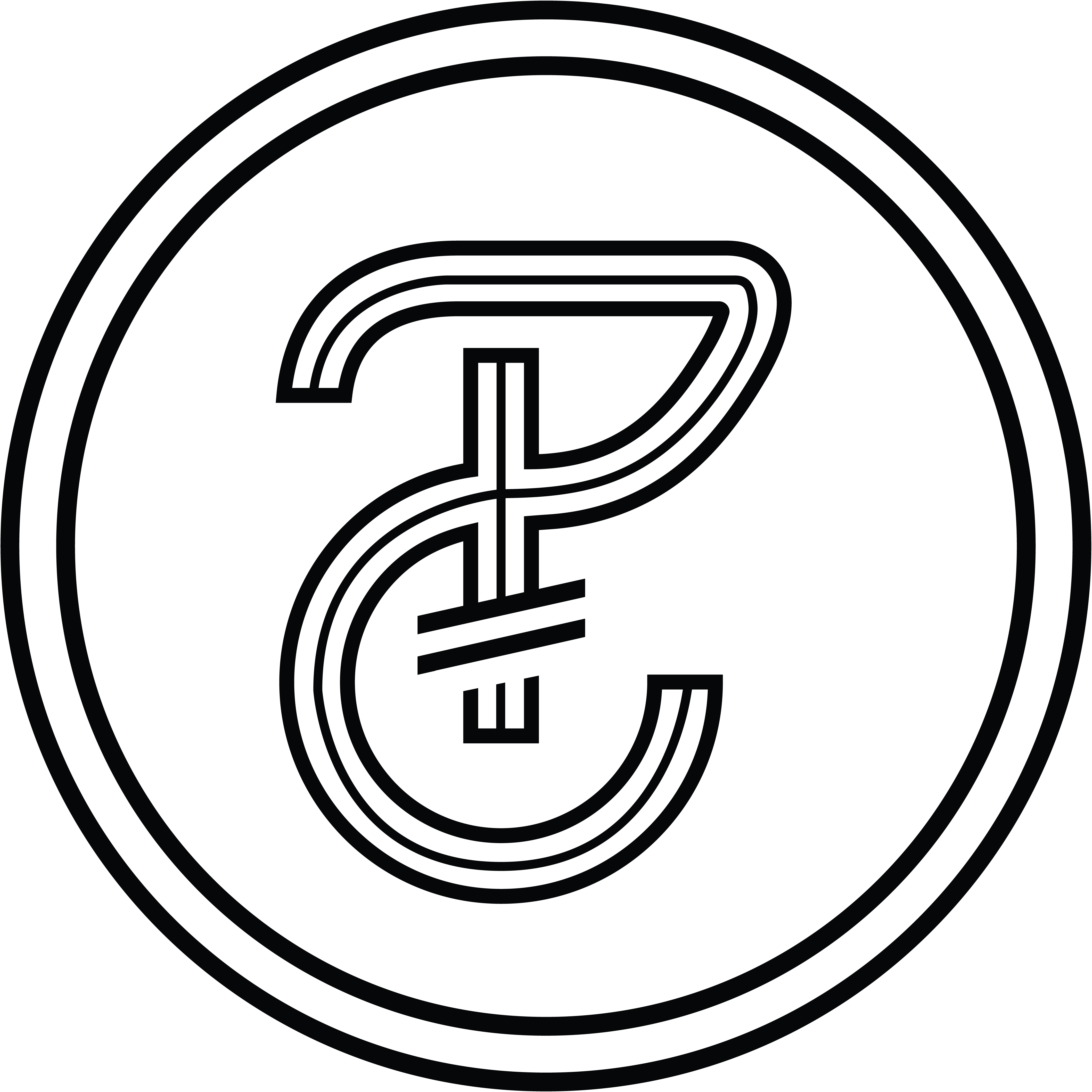 Plasia Creador CMYK Logomark Circle Black