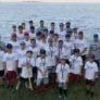 Nike Baseball Camp at Endicott College Group Photo with Water