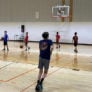 3 D center camper practicing