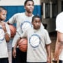 Boys Coach Instruction at the youth boys basketball camp