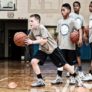 Boys Fast Break Drill with youth athletes at the basketball camp