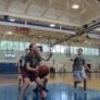 Brown Middle School Nike basketball camp post up drill