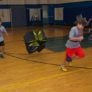 Princeton Day School basketball campers doing running drills in New Jersey