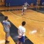 Saint Anselm College campers doing basketball drills