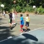 Saint Anselm College campers play at Manchester Campus