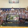 Saint Anselm youth nike basketball campers team photo