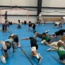 Thayer sports center nike basketball camp stretching