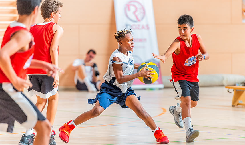 Basketball spacing tip for players of all ability levels at summer camp