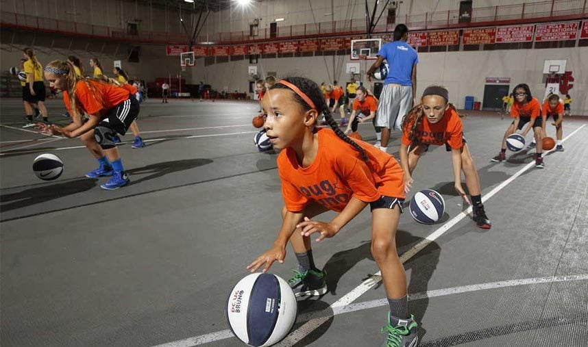 Developing your weak hand at a basketball camp near you