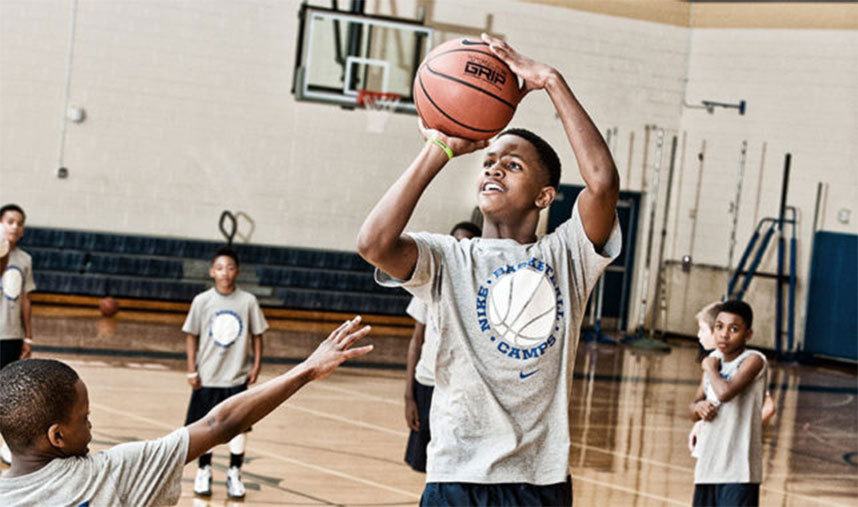 One Handed basketball Shooting Tip for youth boys basketball camp