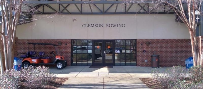 Clemson rowing boathouse facility