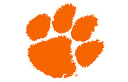 Clemson tiger paw orange logo