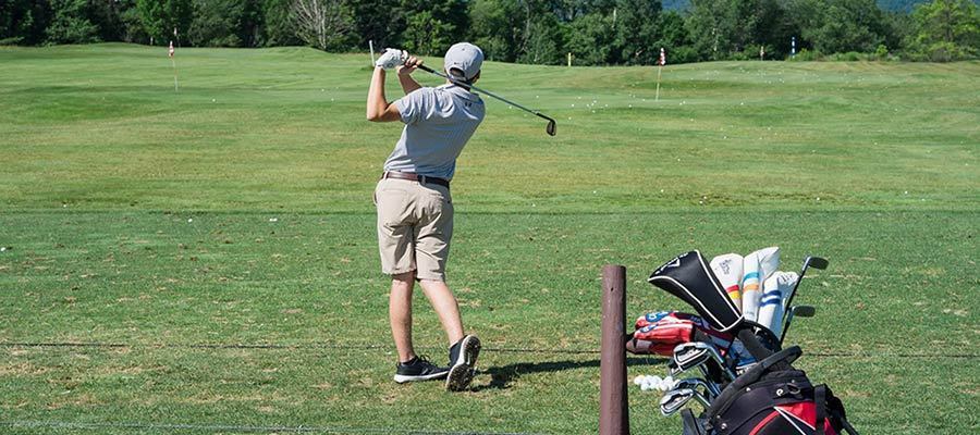 Nike Junior Golf Camp driving range shot png