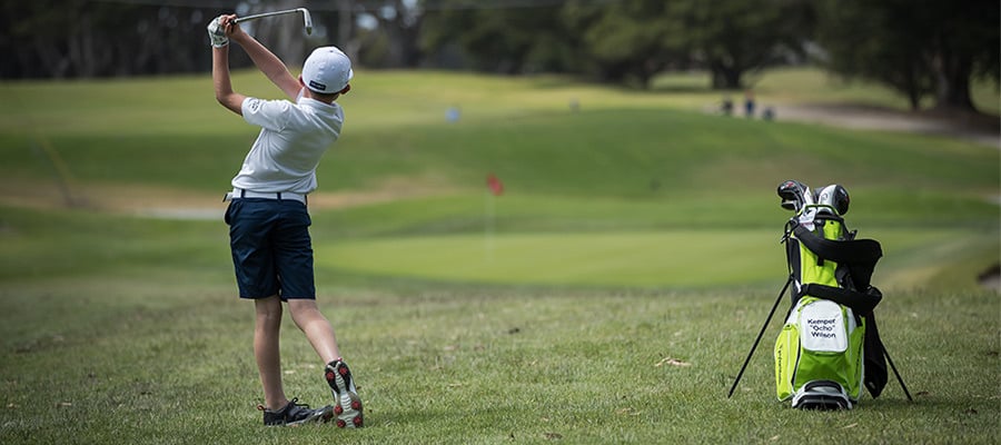 Nike Junior Golf Camp iron shot png