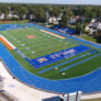 Malverne high school aerial shot field