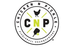 Chicken n pickle circle logo