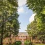 Guilford College Campus Building with Trees