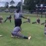 Lovett Softball Team Stretching