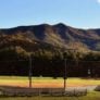 Montreat Softball Field with Mountains in Back