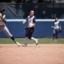 Cal Softball Infielder Throwing