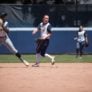 Cal Softball Infielder Throwing