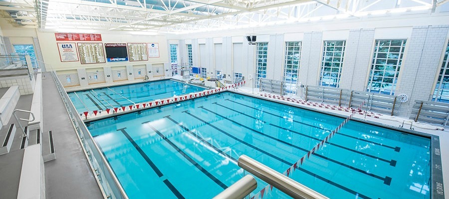 Carnegie Mellon Swimming Diving Pool Nike Swim Camp Facility