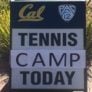 Cal Tennis Camp Welcome Sign