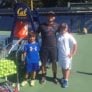 Cal Tennis Coach And Campers