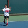 Tennis boy chase fronthand