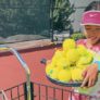 Oregon elite jesuit girl solo tennis balls basket