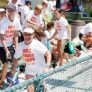 San Diego Tennis Camp Benches Girl Running