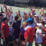 Santa Cruz Adult Tennis Camp Group Huddle