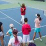 Lele Forood Instructing Campers Tennis Camp Stanford