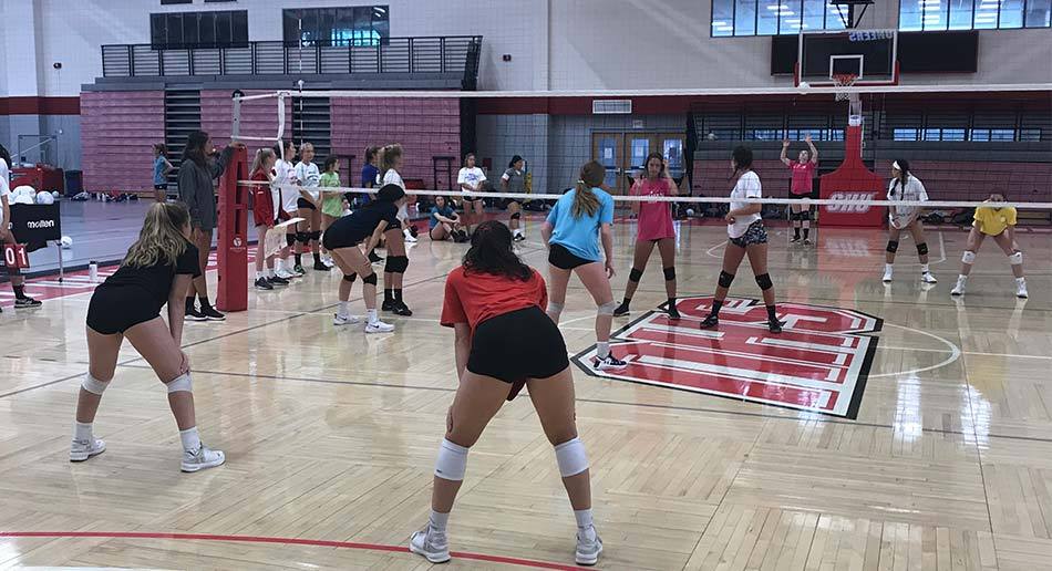 Sacred Heart University Volleyball Camp Scrimmage
