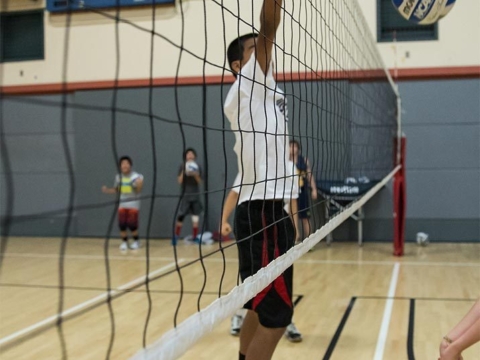 Nike Volleyball Camps Boy Blocking