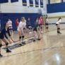 Warner university volleyball serve receiving