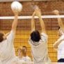 Boys volleyball practice