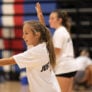 Jessup Volleyball Camp Serving Practice