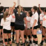 Jessup Volleyball Group Huddle